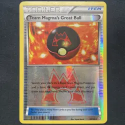 Pokemon TCG Team Magma's Great Ball Reverse Holo Card 31/34 Double Crisis - Image 1