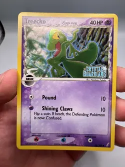 Pokemon Treecko Crystal Guardians 68/100 Reverse Holo Stamped Card NM/MINT - Image 1