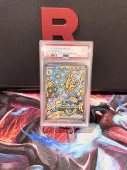 Pokemon Gholdengo EX TCG Prismatic Evolutions Card 164/131 Sir PSA 9 - Image 1