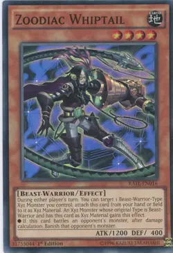 Yugioh Zoodiac Whiptail RATE-EN016 Super Rare 1st Edition NM x3 Play Set - Image 1