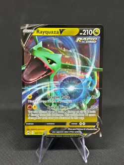 Rayquaza V - 100/159 - Pokemon Crown Zenith Sword & Shield Ultra Rare Card NM - Image 1