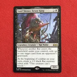 MTG “Lord Skitter, Sewer King” Wilds of Eldraine #097 Regular Rare NM/Unplayed - Image 1