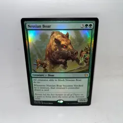 Nessian Boar 181 Rare Theros Beyond Death Magic: The Gathering Foil LP - Image 1