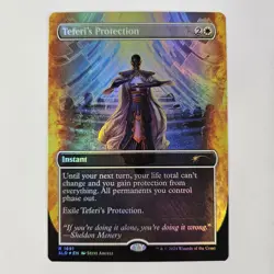 Teferi's Protection (1691) Foil Borderless Sheldon Secret Lair MTG Commander - Image 1