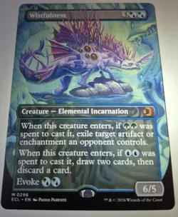 1x Wistfulness BORDERLESS Lorwyn Eclipsed MTG Mythic 0296 NM - Image 1