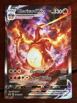 Pokemon Black Star Promo Charizard Vmax SWSH261 Full Art Holo - Image 1