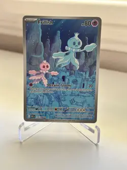 Pokemon Frillish 126/086 Illustration Rare Sv: White Flare Full Art Holo NM - Image 1