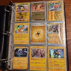 Pokemon binder with only Holo & Reverse Holo Modern TCG cards - Image 1