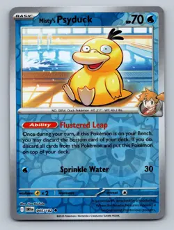 Misty's Psyduck 045/182 Destined Rivals Reverse Holo NM Yuu Nishida Free Shippin - Image 1