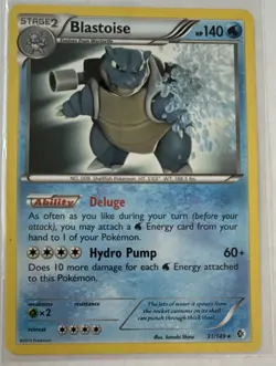 The Pokemon Company Blastoise 31/149 Theme Deck Rare Regular Stage 2 EN 2012 - Image 1