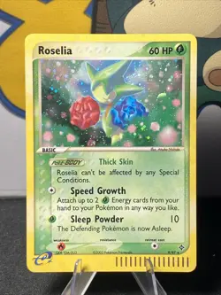 Pokemon TCG Roselia 9/97 Dragon Holo Rare Vintage 2003 E-Reader - Image 1
