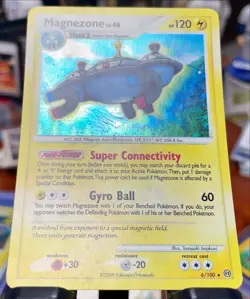 SWIRL 🔥 Magnezone Diamond Pearl Stormfront Holo Rare Pokemon 6/100 - LP 🔥 - Image 5