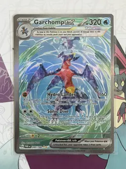 Pokemon Garchomp EX Paradox Rift 245/182 Holo Special Illustration Rare NM - Image 1