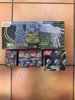 Pokemon Perfect order boost box Mega Evolution Lucario Surging Sparks Boosters - Image 1