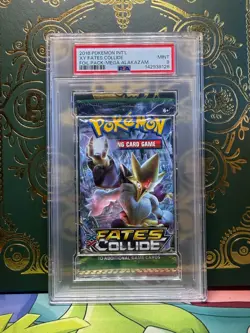 2016 Pokemon XY Fates Collide Mega Alakazam art Break Booster Pack PSA 9 - Image 1