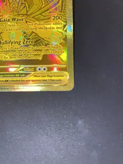 Pokemon Mega Zygarde EX 124/088 POR Gold Full Art Dragon Foil English CLEAN🔥☄ - Image 3