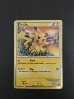 2010 Pikachu Pokemon World Collection PW Spanish - ENGLISH back - NM - Image 1