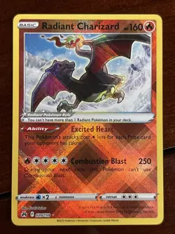 Pokemon Crown Zenith Radiant Charizard 020/159 Holo Rare - Image 1