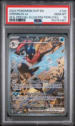 2024 Pokemon Black Star Promo Greninja EX Special Illustration Coll PSA 10 #132 - Image 2
