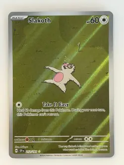 Slakoth 212/191 Illustration Rare Surging Sparks Pokemon Near Mint - Image 1