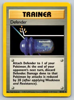 Defender 80/102 Base Set Unlimited Pokemon - Image 1