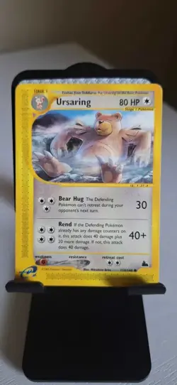 2003 Pokemon Skyridge Ursaring 110/144 Near Mint NM Rare E-Reader WOTC, Vintage - Image 1