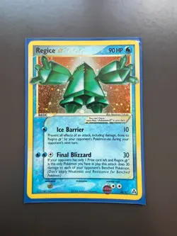 Regice Gold Star 90/92 Pokemon EX Legend Maker MP - Image 1