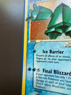Regice Gold Star 90/92 Pokemon EX Legend Maker MP - Image 3