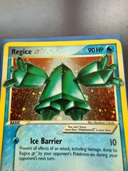 Regice Gold Star 90/92 Pokemon EX Legend Maker MP - Image 4