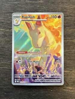 Rapidash 189/182 IR Sv10: Destined Rivals Illustration Pokemon TCG - Image 1
