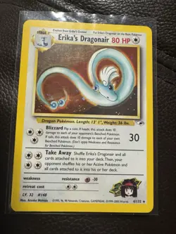 Pokemon TCG Erika's Dragonair Gym Heroes 4/132 Holo Unlimited Rare - Image 1