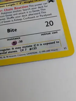 Eevee #11 Black Star Promo Holo Rare Vintage 2000 Pokemon Card - NM - Image 4