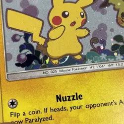 Pikachu Promo SM162 Team Up Blister Pokemon Card Excellent LP Sun & Moon Swirl - Image 5