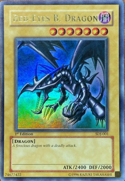 Red-Eyes B. Dragon (SDJ-001)- 1st Edition Ultra Rare - Yugioh *FREE SHIPPING - Image 1