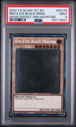 2022 1ST EDITION #EN176 RED-EYES BLACK DRAGON PSA 9 - Image 1