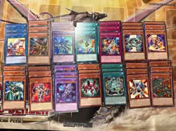 YUGIOH - MAGNET WARRIOR DECK - OMEGA PLUS, TELLUSION THE MAGNA, INDUCTION, FIELD - Image 1