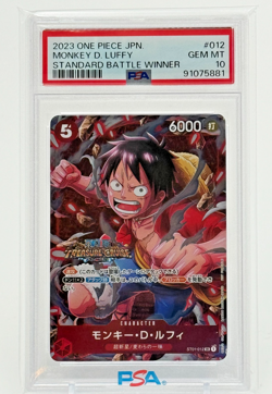 One Piece Card Monkey D Luffy ST01-012 PSA 10 GEM MINT Standard Battle Winner JP - Image 1