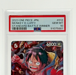 One Piece Card Monkey D Luffy ST01-012 PSA 10 GEM MINT Standard Battle Winner JP - Image 2