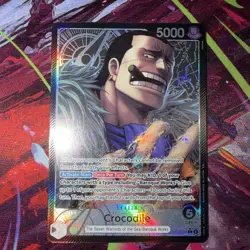 ONE PIECE THE AZURE SEA'S SEVEN CROCODILE ALT ART LEADER OP14-079 ALTERNATE ART - Image 1