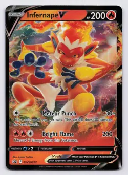 Infernape V Holo Promo SWSH: Sword & Shield Promo Cards SWSH252 NM - Image 1