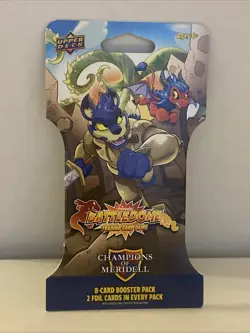 Upper Deck Neopets - BATTLEDOME - 8 Card Booster Pack TCG Champions Of Meridell - Image 1