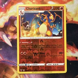 Charizard 025/185 - Reverse Holo Rare - Pokemon card SWSH04: Vivid Voltage - NM - Image 1
