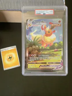 Jumbo Size Flareon VMAX SWSH180 SWSH: Sword & Shield Promo Cards Holo - PSA 8 - Image 1
