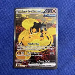 Iron Boulder ex 207/162 SV05: Temporal Forces Holo Pokemon Card - Nm/M - Image 1