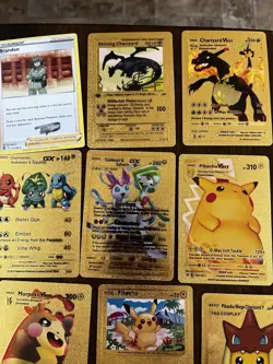 Pokemon TCG 11 Foil Cards Lot GX V VMAX Trainer Charizard Pikachu Lucario Raichu - Image 2