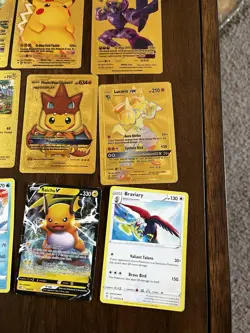 Pokemon TCG 11 Foil Cards Lot GX V VMAX Trainer Charizard Pikachu Lucario Raichu - Image 4