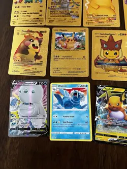 Pokemon TCG 11 Foil Cards Lot GX V VMAX Trainer Charizard Pikachu Lucario Raichu - Image 5
