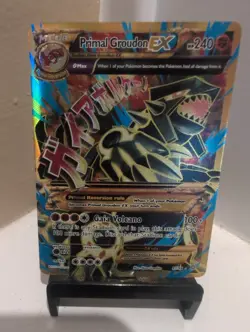Pokemon TCG Primal Groudon-EX Holo Rare Card 97/98 - Image 2