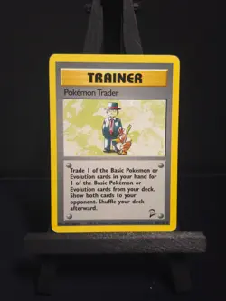 Pokemon Trader 106/130 Base Set 2 Rare Pokemon Card WOTC (REF 1141) - Image 1