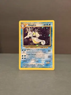 Kingdra 8/111 Holo Rare Neo Genesis Pokemon Card Unlimited LP - Image 4